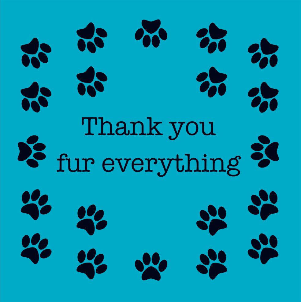 Thank You Fur Everything Pet Card