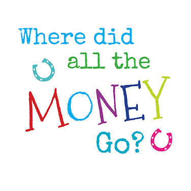 Money Gone Horse Card