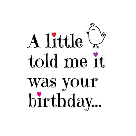 Little Birdie Card