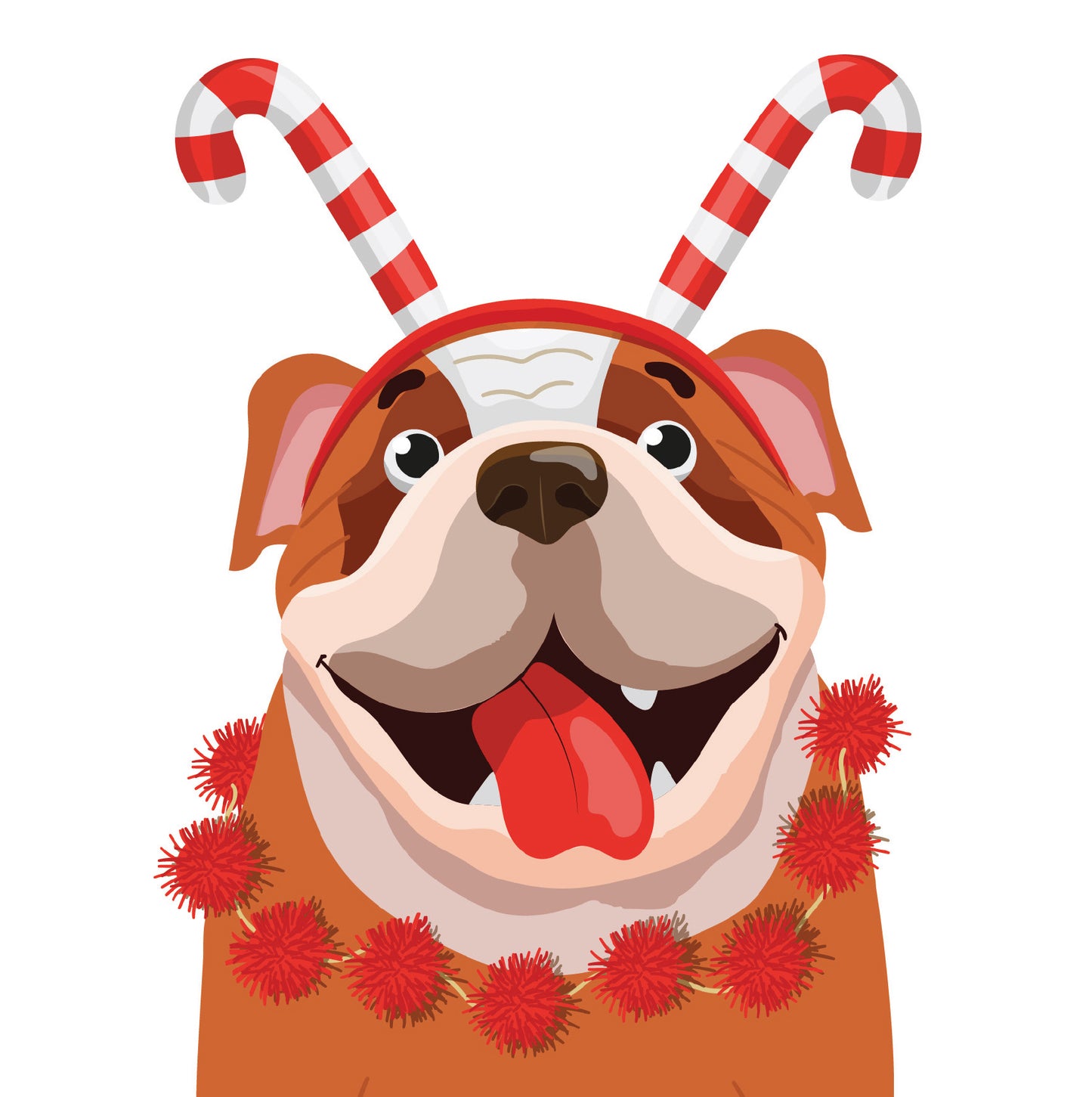 Boxer Dog Christmas Card