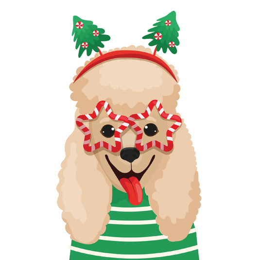 Cockapoo Dog Christmas Card